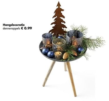 Promoties Hangdecoratie dennenappels - Huismerk - Multi Bazar - Geldig van 05/11/2018 tot 25/12/2018 bij Multi Bazar