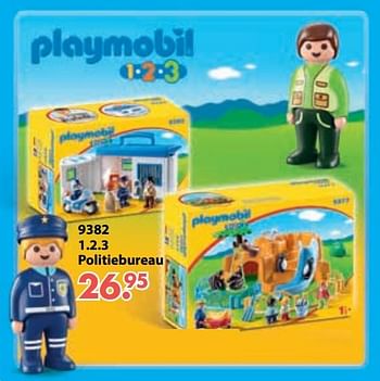 Promoties 9382 1.2.3 politiebureau - Playmobil - Geldig van 01/11/2018 tot 30/11/2018 bij De Kinderplaneet