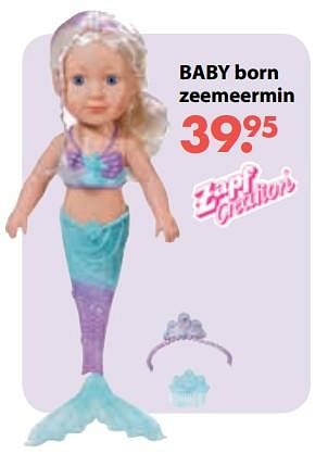 Promoties Baby born zeemeermin - Baby Born - Geldig van 01/11/2018 tot 30/11/2018 bij De Kinderplaneet