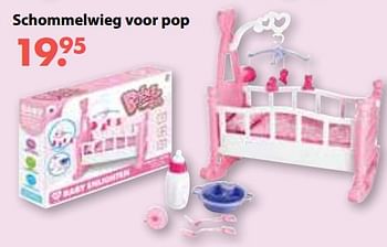 Promoties Schommelwieg voor pop - Huismerk - De Kinderplaneet - Geldig van 01/11/2018 tot 30/11/2018 bij De Kinderplaneet
