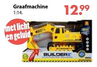 Promoties Graafmachine - Builder - Geldig van 01/11/2018 tot 30/11/2018 bij De Kinderplaneet