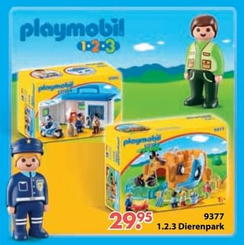 Promoties 9377 1.2.3 dierenpark - Playmobil - Geldig van 01/11/2018 tot 30/11/2018 bij Desomer-Plancke