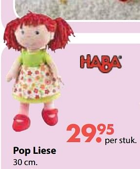 Promoties Pop liese - Haba - Geldig van 01/11/2018 tot 30/11/2018 bij De Kinderplaneet