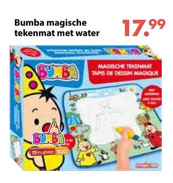 Promoties Bumba magische tekenmat met water - Studio 100 - Geldig van 01/11/2018 tot 30/11/2018 bij Desomer-Plancke