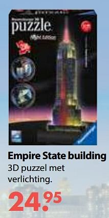 Promoties Empire state building - Ravensburger - Geldig van 01/11/2018 tot 30/11/2018 bij Desomer-Plancke