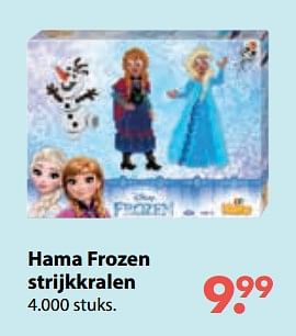 Promoties Hama frozen strijkkralen - Hama - Geldig van 01/11/2018 tot 30/11/2018 bij Desomer-Plancke