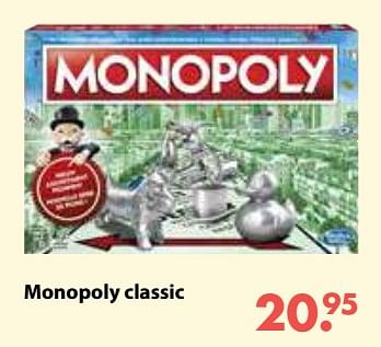 Promoties Monopoly classic - Hasbro - Geldig van 01/11/2018 tot 30/11/2018 bij Desomer-Plancke