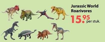 Promoties Jurassic world roarivores - Mattel - Geldig van 01/11/2018 tot 30/11/2018 bij Desomer-Plancke