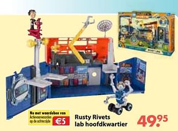 Promotions Rusty rivets lab hoofdkwartier - Hasbro - Valide de 01/11/2018 à 30/11/2018 chez Desomer-Plancke