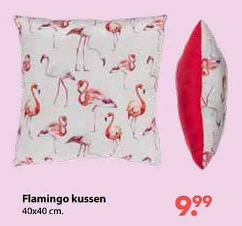 Promoties Flamingo kussen - Huismerk - Desomer-Plancke - Geldig van 01/11/2018 tot 30/11/2018 bij Desomer-Plancke