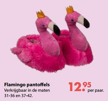 Promoties Flamingo pantoffels - Huismerk - Desomer-Plancke - Geldig van 01/11/2018 tot 30/11/2018 bij Desomer-Plancke