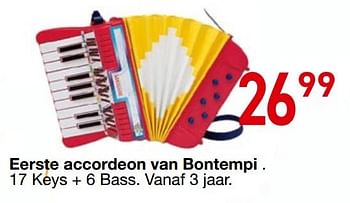 Promotions Eerste accordeon van bontempi - Bontempi - Valide de 25/10/2018 à 06/12/2018 chez Tuf Tuf