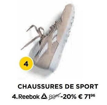 Promotions Chaussures de sport - Reebok - Valide de 29/10/2018 à 28/11/2018 chez Molecule