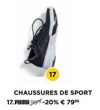 Promoties Chaussures de sport - Puma - Geldig van 29/10/2018 tot 28/11/2018 bij Molecule