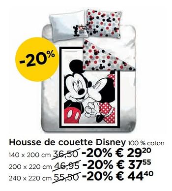 Promoties Housse de couette disney - Disney - Geldig van 29/10/2018 tot 28/11/2018 bij Molecule