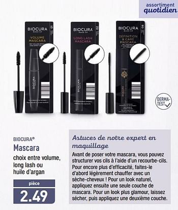 Soak Bred rækkevidde Investere Biocura Mascara - En promotion chez Aldi