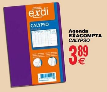 Promotions Agenda exacompta calypso - Exacompta - Valide de 06/11/2018 à 19/11/2018 chez Cora