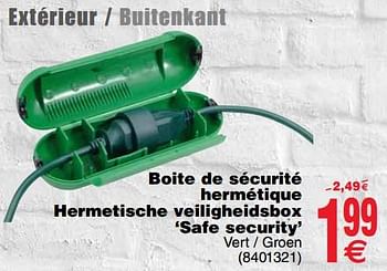 Promoties Boite de sécurité hermétique hermetische veiligheidsbox `safe security - Huismerk - Cora - Geldig van 06/11/2018 tot 19/11/2018 bij Cora