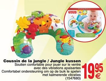 Promoties Coussin de la jungle - jungle kussen - Fisher-Price - Geldig van 06/11/2018 tot 19/11/2018 bij Cora