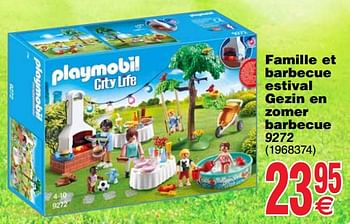 Promoties Famille et barbecue estival gezin en zomer barbecue 9272 - Playmobil - Geldig van 06/11/2018 tot 19/11/2018 bij Cora