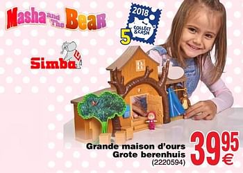 Promoties Grande maison d`ours grote berenhuis - Simba - Geldig van 06/11/2018 tot 19/11/2018 bij Cora