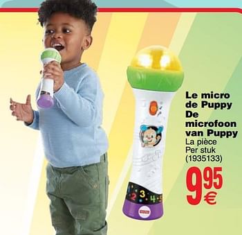 Promotions Le micro de puppy de microfoon van puppy - Fisher-Price - Valide de 06/11/2018 à 19/11/2018 chez Cora