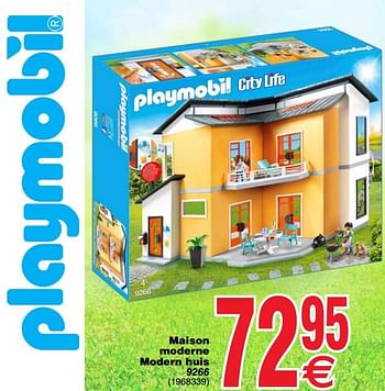 Promoties Maison moderne modern huis 9266 - Playmobil - Geldig van 06/11/2018 tot 19/11/2018 bij Cora