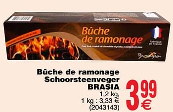 Promoties Bûche de ramonage schoorsteenveger brasia - Huismerk - Cora - Geldig van 06/11/2018 tot 19/11/2018 bij Cora