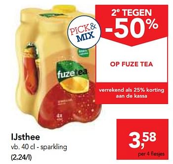 Promoties Ijsthee sparkling - FuzeTea - Geldig van 07/11/2018 tot 20/11/2018 bij Makro