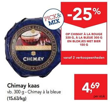 Promoties Chimay kaas - Chimay - Geldig van 07/11/2018 tot 20/11/2018 bij Makro