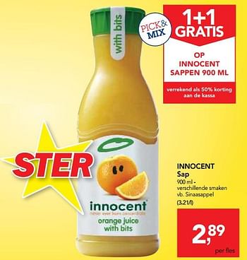 Promoties Innocent sap - Innocent - Geldig van 07/11/2018 tot 20/11/2018 bij Makro