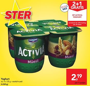 Promoties Yoghurt - Danone - Geldig van 07/11/2018 tot 20/11/2018 bij Makro