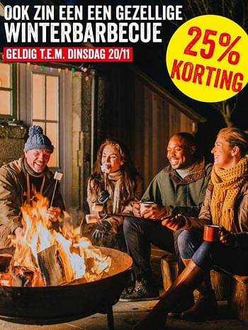 Promoties Ook zin een een gezellige winterbarbecue 25% korting - Huismerk - Lidl - Geldig van 12/11/2018 tot 17/11/2018 bij Lidl