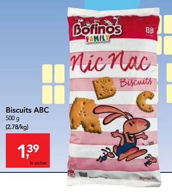 Promotions Biscuits abc - Bofinos Family - Valide de 07/11/2018 à 20/11/2018 chez Makro
