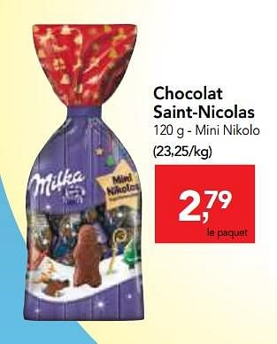 Promotions Chocolat saint-nicolas - Milka - Valide de 07/11/2018 à 20/11/2018 chez Makro