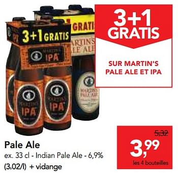 Promotions Pale ale - Martin's - Valide de 07/11/2018 à 20/11/2018 chez Makro