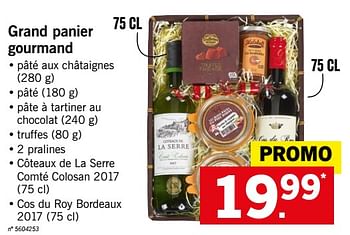 Promotions Grand panier gourmand - Produit maison - Lidl - Valide de 12/11/2018 à 17/11/2018 chez Lidl