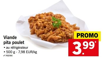Promoties Viande pita poulet - Huismerk - Lidl - Geldig van 12/11/2018 tot 17/11/2018 bij Lidl