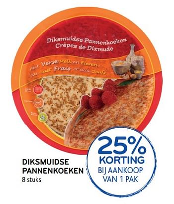 Promoties 25% korting diksmuidse pannenkoeken - Huismerk - Alvo - Geldig van 07/11/2018 tot 20/11/2018 bij Alvo