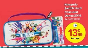 Promoties Nintendo switch hard case just dance 2019 - Nintendo - Geldig van 24/10/2018 tot 06/12/2018 bij Carrefour