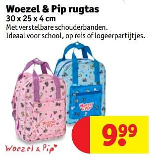 Woezel en Pip Woezel pip rugtas Promotie bij Kruidvat