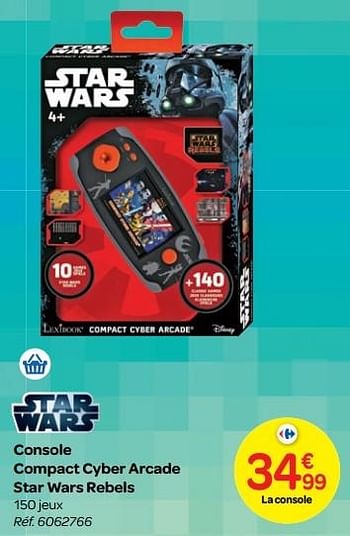 Promotions Console compact cyber arcade star wars rebels - Star Wars - Valide de 24/10/2018 à 06/12/2018 chez Carrefour