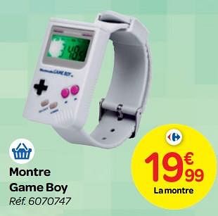 Promotions Montre game boy - Nintendo - Valide de 24/10/2018 à 06/12/2018 chez Carrefour