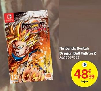 Promotions Nintendo switch dragon ball fighterz - Bandai Namco Entertainment - Valide de 24/10/2018 à 06/12/2018 chez Carrefour
