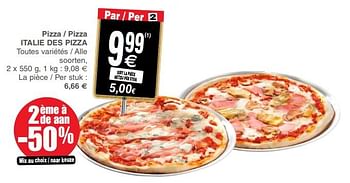 Promotions Pizza - pizza italie des pizza - Produit maison - Cora - Valide de 06/11/2018 à 12/11/2018 chez Cora