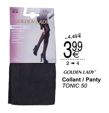 Promoties Collant - panty tonic 50 - Golden Lady - Geldig van 06/11/2018 tot 19/11/2018 bij Cora