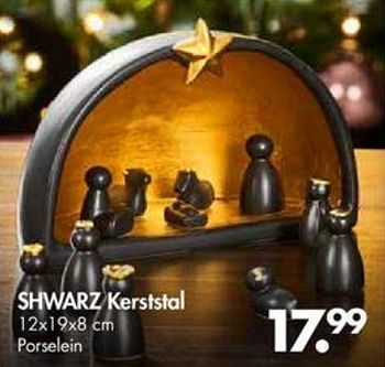 Promotions Shwarz kerststal - Produit maison - Casa - Valide de 29/10/2018 à 25/11/2018 chez Casa