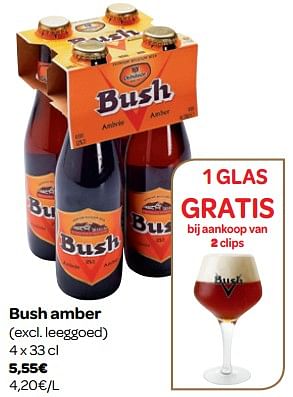 Promoties Bush amber - Bush - Geldig van 07/11/2018 tot 18/11/2018 bij Carrefour