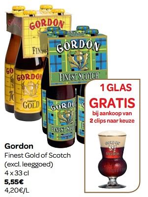 Promoties Finest gold of scotch - Gordon - Geldig van 07/11/2018 tot 18/11/2018 bij Carrefour