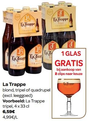 Promoties La trappe tripel - La trappe - Geldig van 07/11/2018 tot 18/11/2018 bij Carrefour